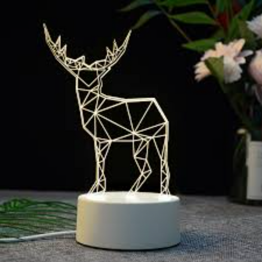 Cute Animal Design LED Acrylic Lamp by Artsync - Personalized Birthday Gift for Kids