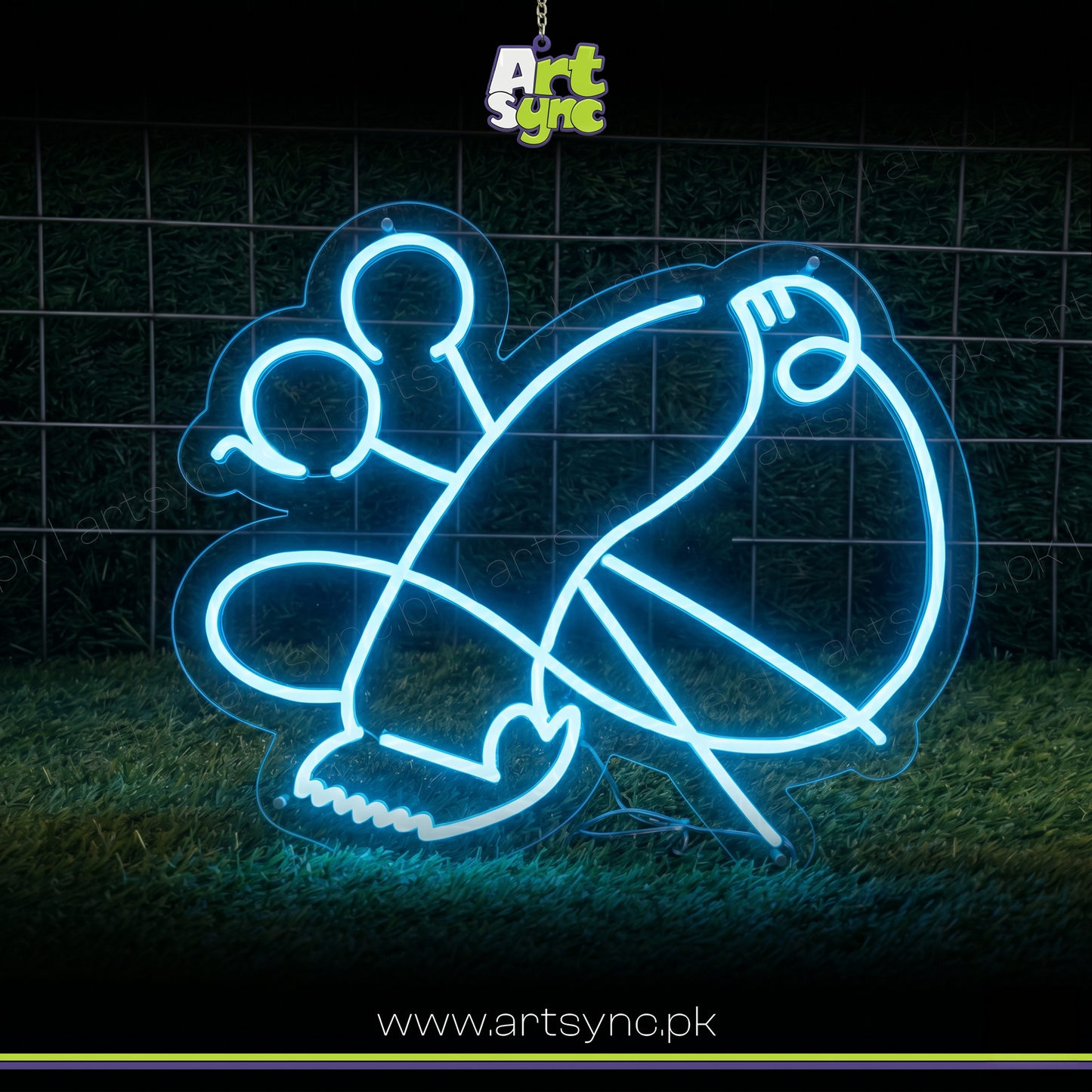 Hair Clippers Barber Neon Sign