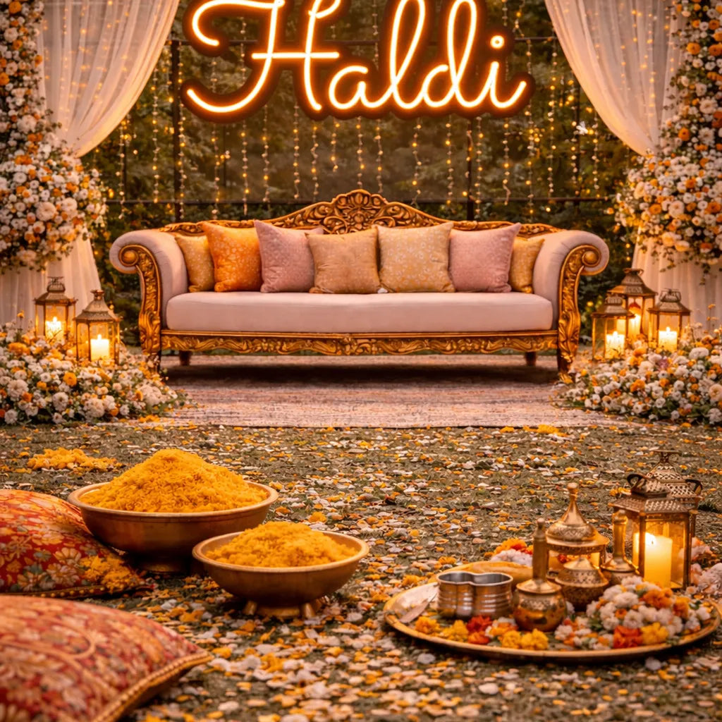 Haldi Neon Sign