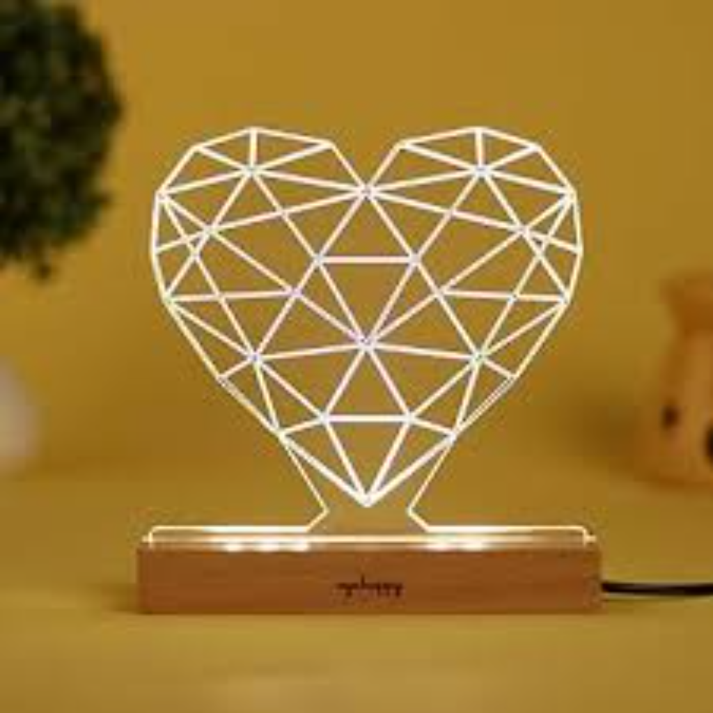 Heart Acrylic Lamp