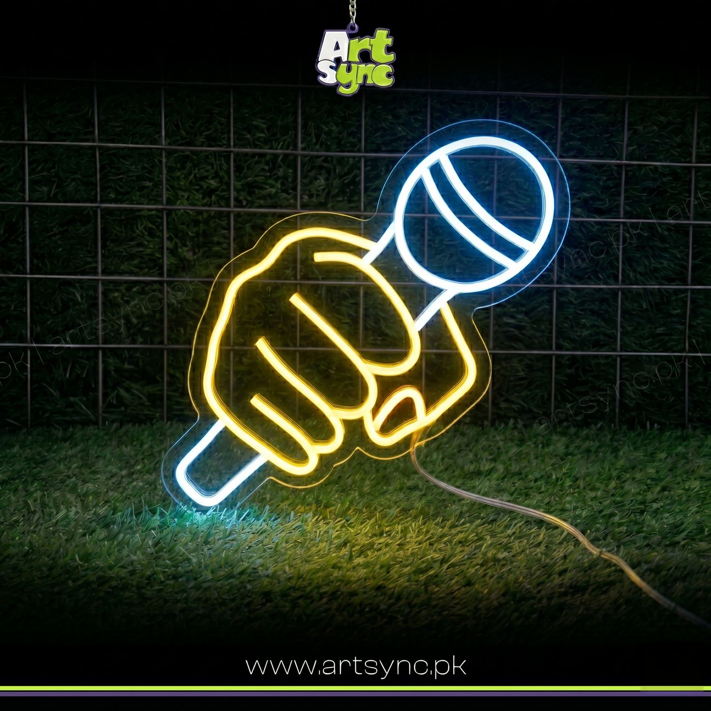 Microphone Neon Sign