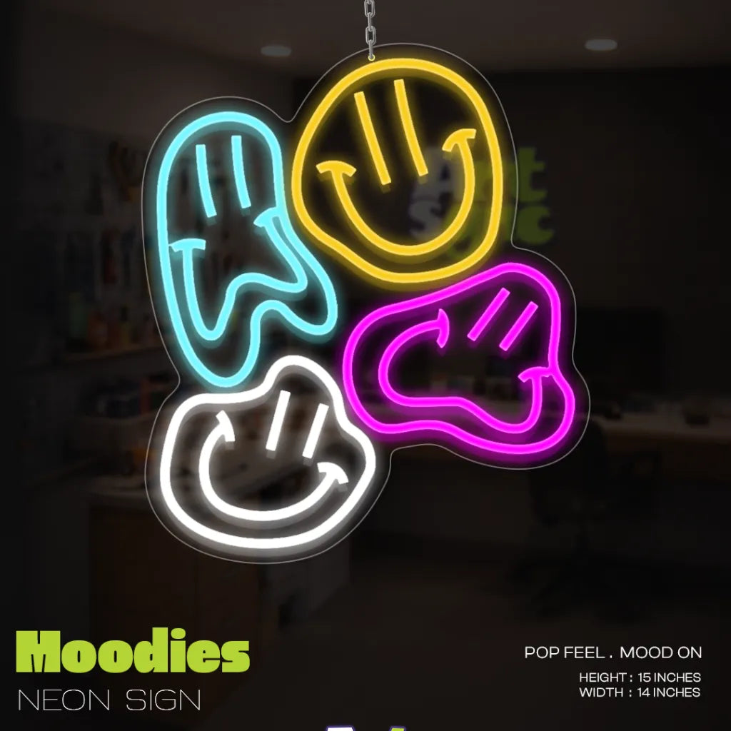 Moodies Neon Sign