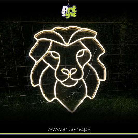 Mufasa Neon Sign