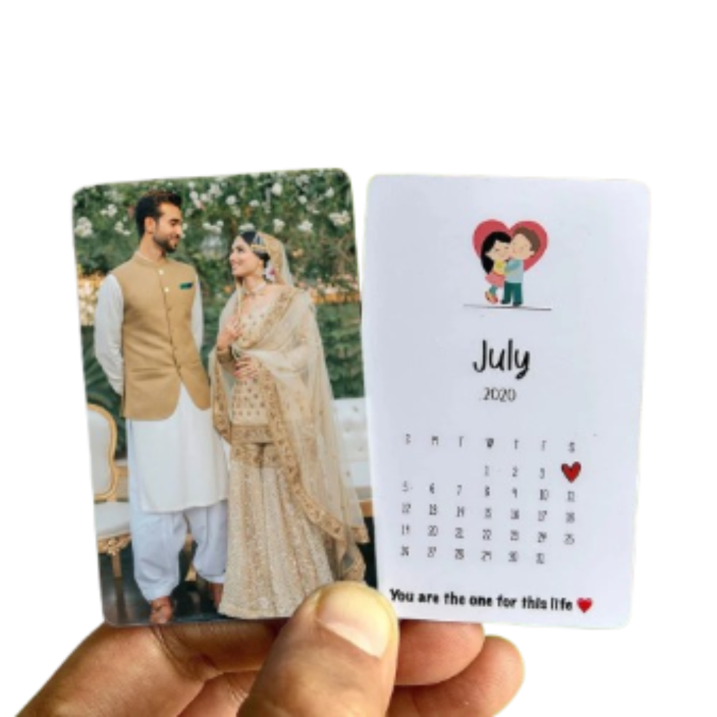 Photo Calendar Wallet Card