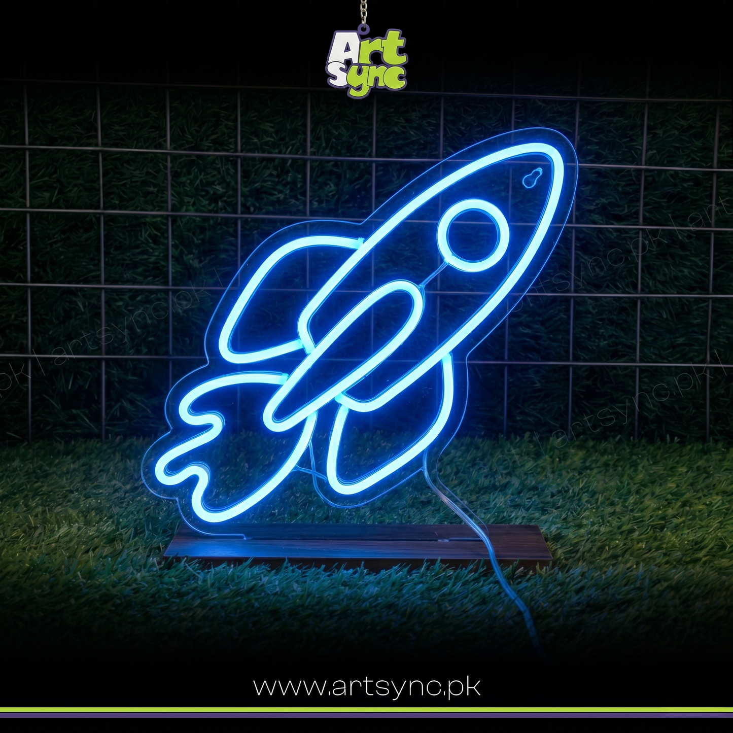 Rocket Neon Sign