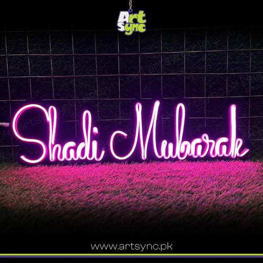 Shadi Mubarak Neon Sign