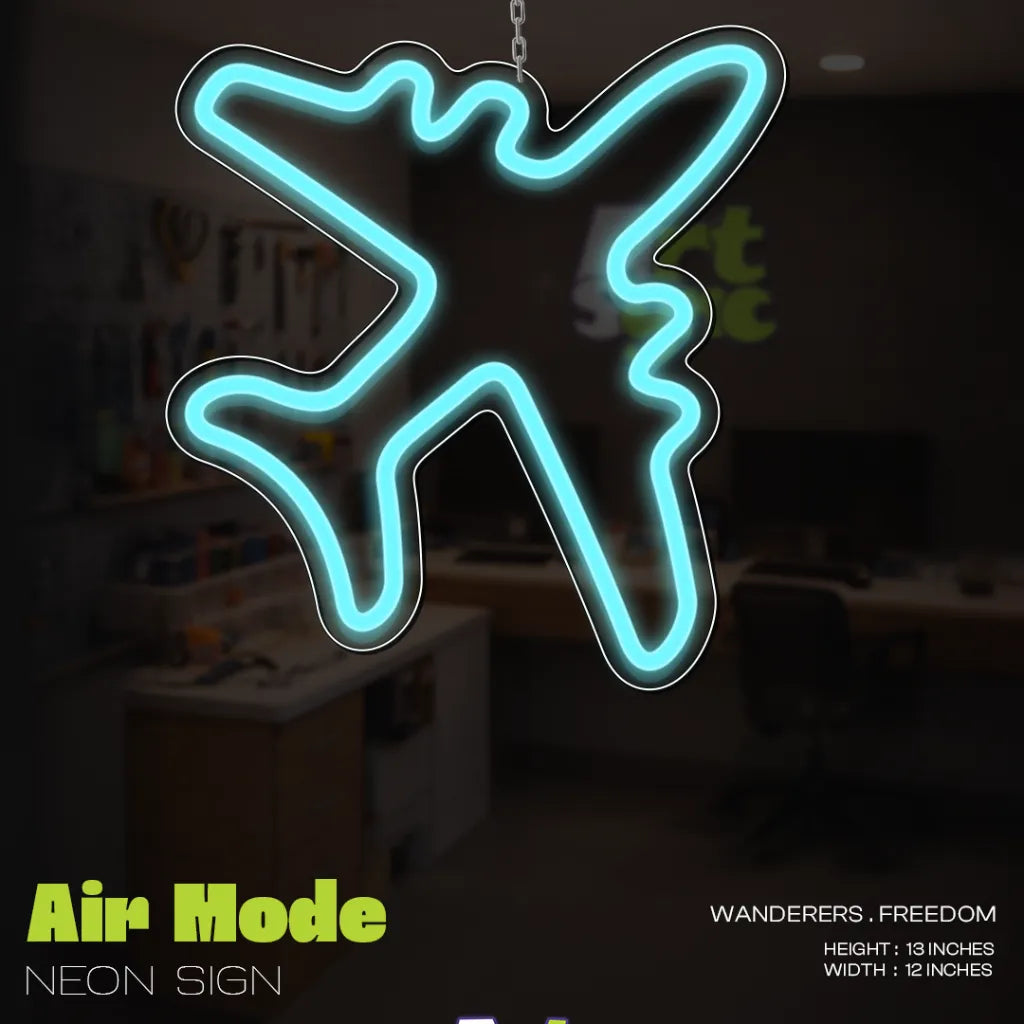 Plane Neon Sign