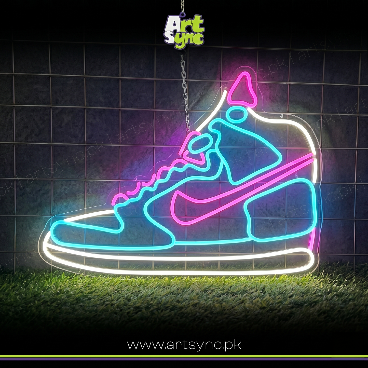 Air Jordan Shoes  Neon Sign