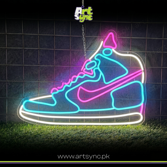 Air Jordan Shoes  Neon Sign