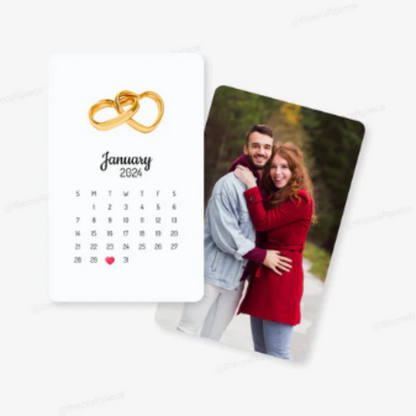 Special Anniversary Date Wallet Card by Artsync - Engraved Gift for Husband/Wife