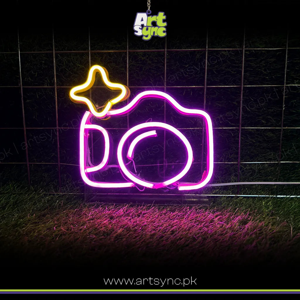 Camera Neon Lamp