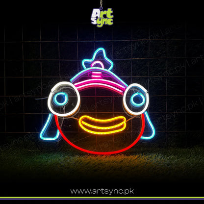Clown Fish Nemo Style Neon Sign by Artsync - Colorful Sea Life LED Wall Art