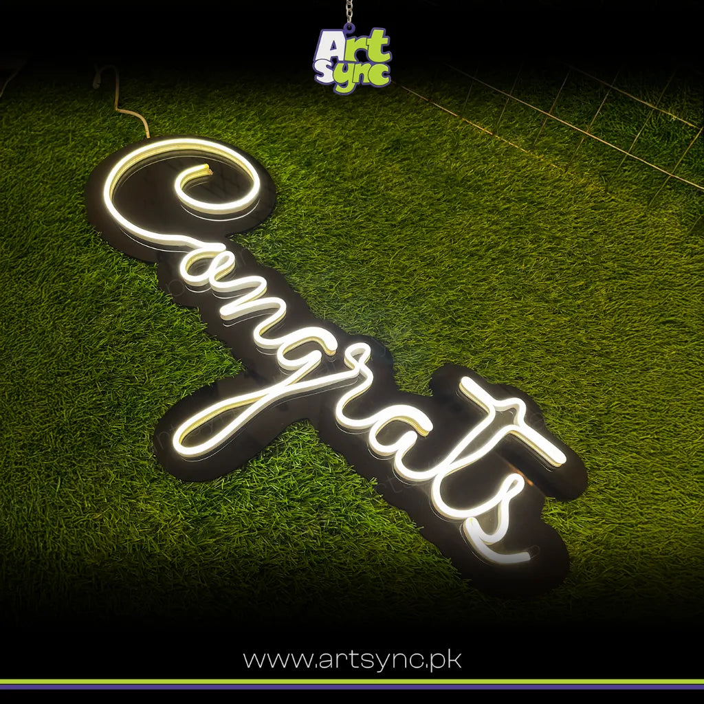 Congrats Neon Sign