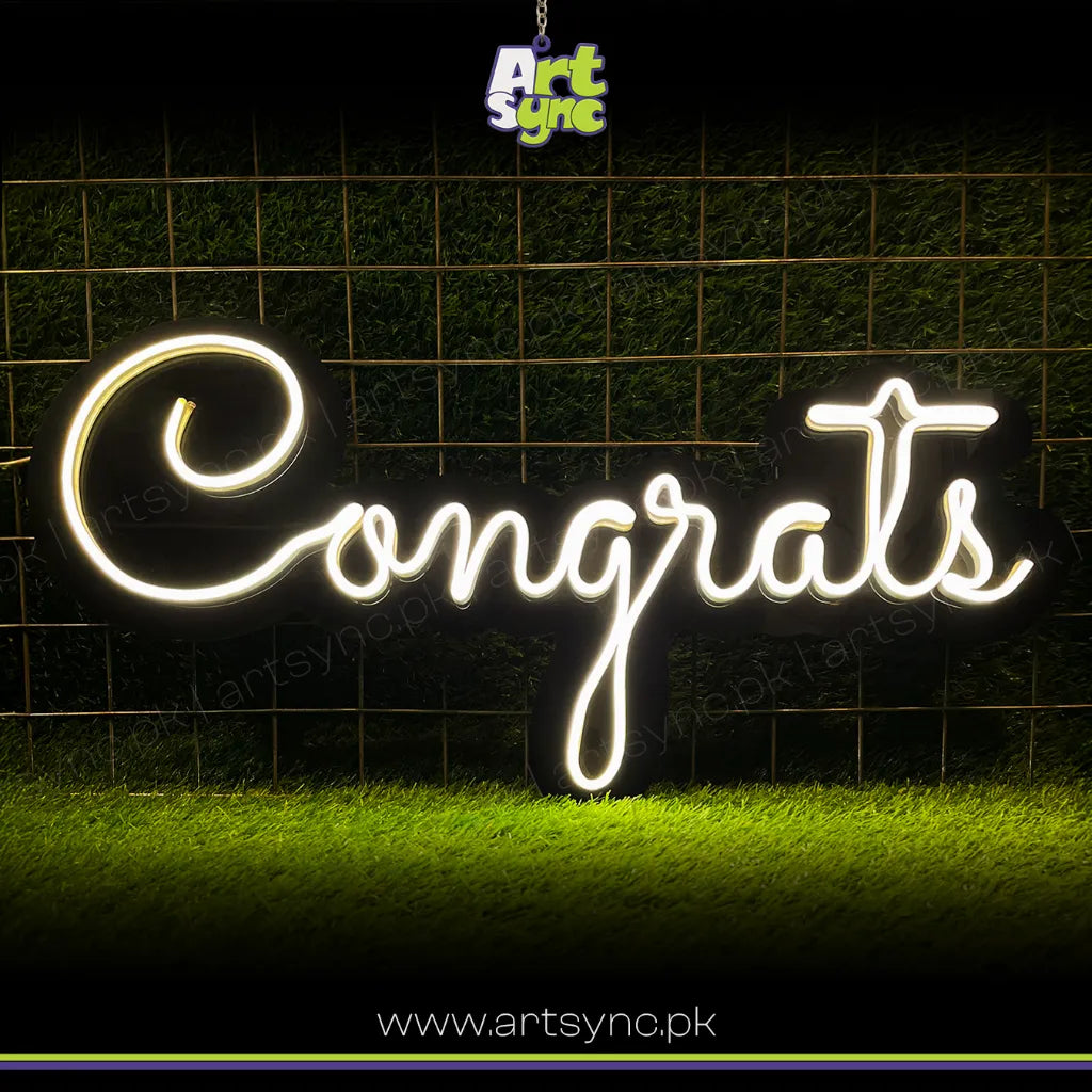 Congrats Neon Sign