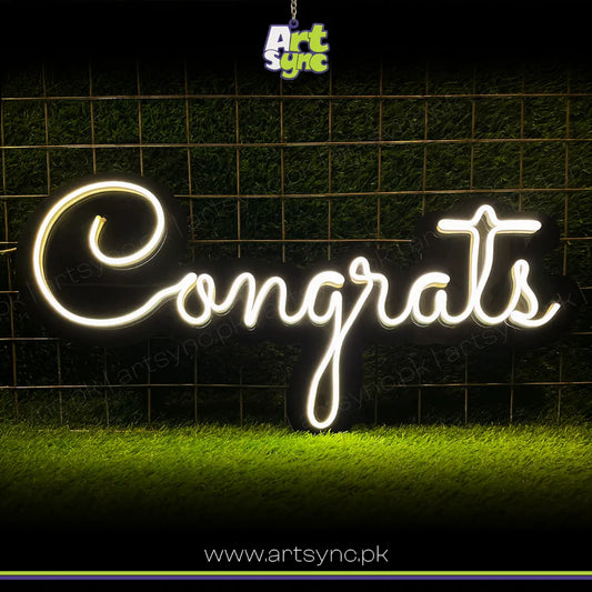 Congrats Neon Sign