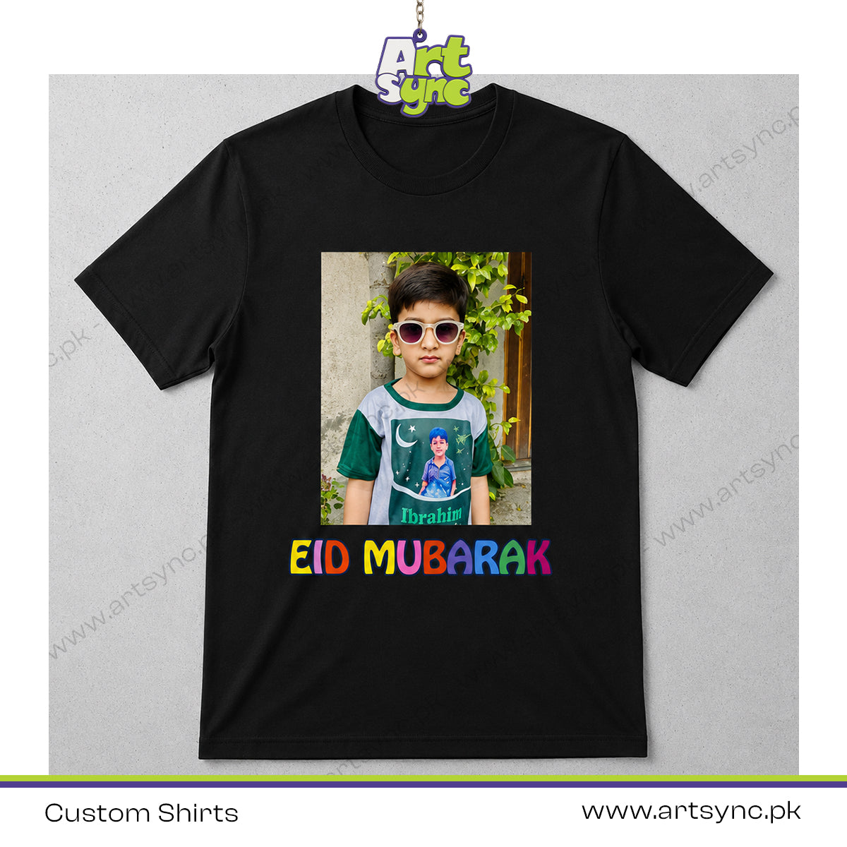 Kids Photo Printed Eid T-Shirt