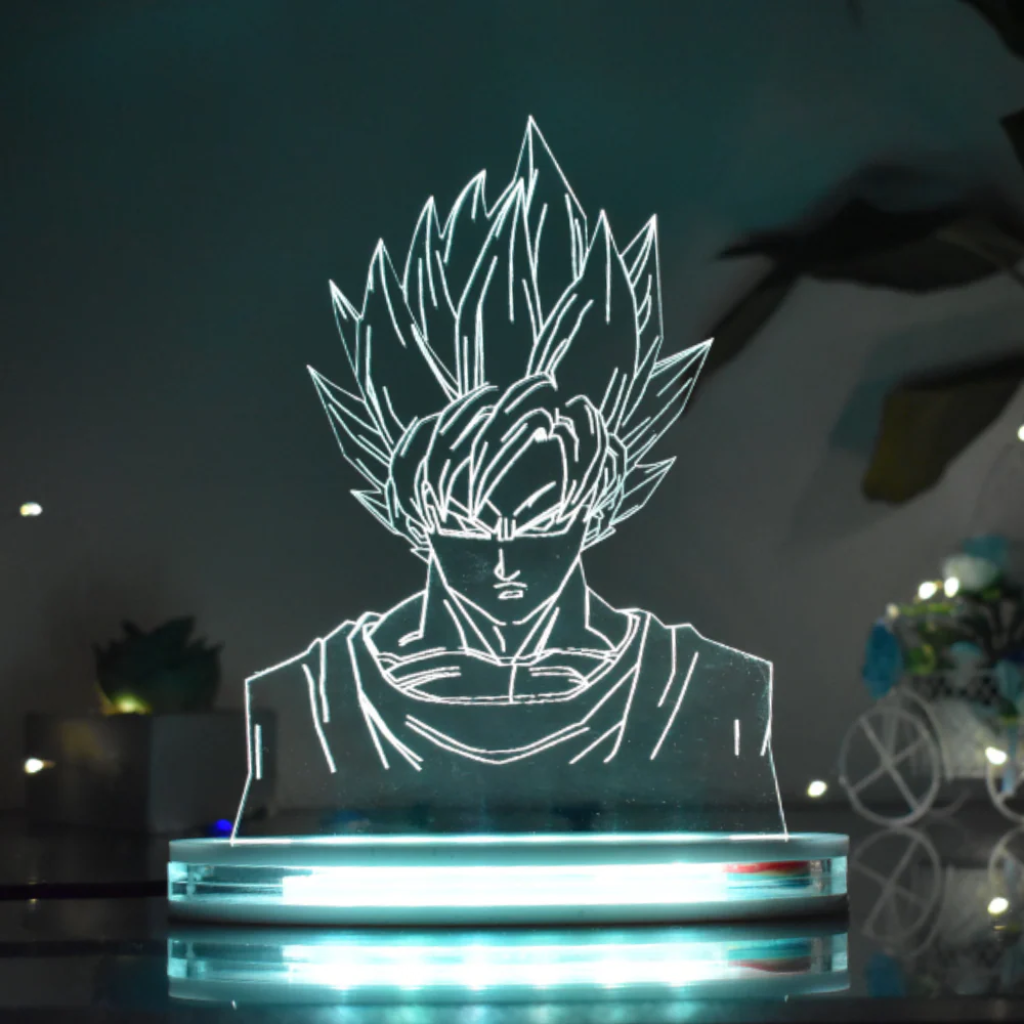 Goku Acrylic Lamp