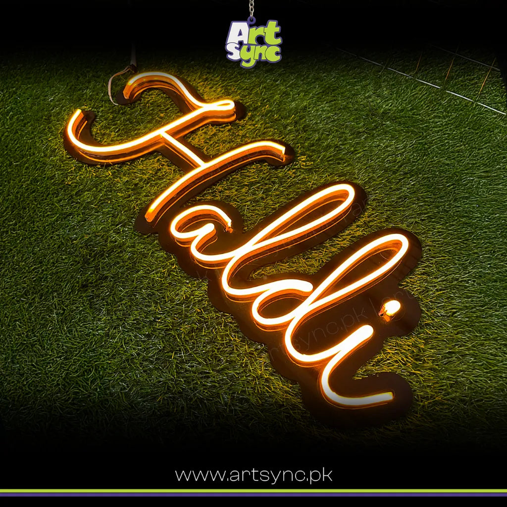 Haldi Neon Sign
