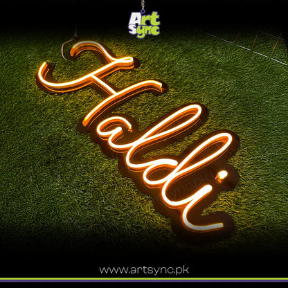 Haldi Neon Sign