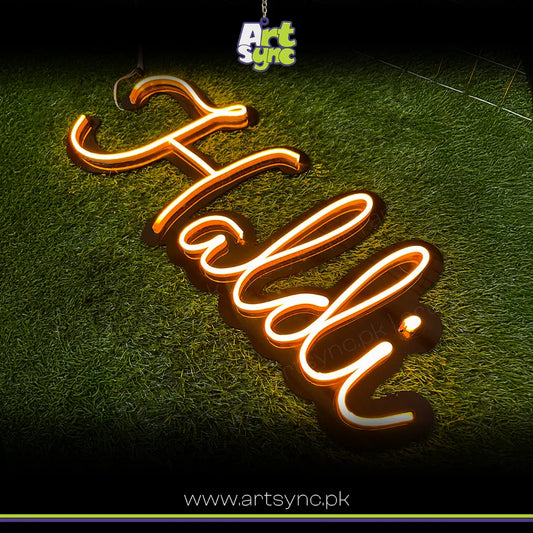 Haldi Neon Sign