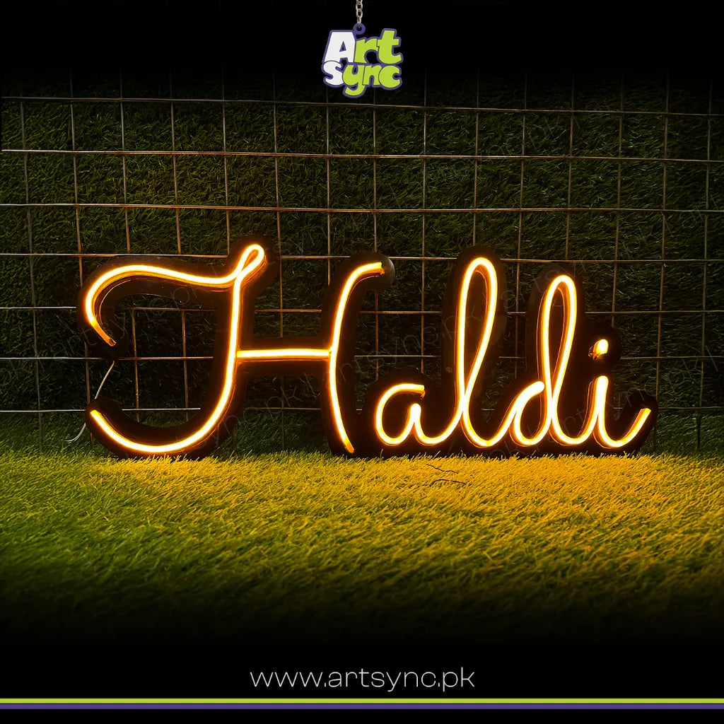 Haldi Neon Sign
