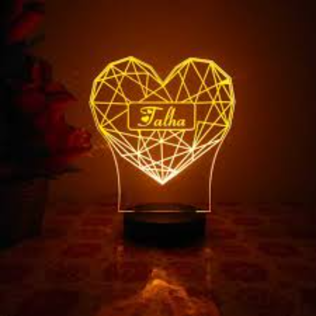 Heart Acrylic Lamp