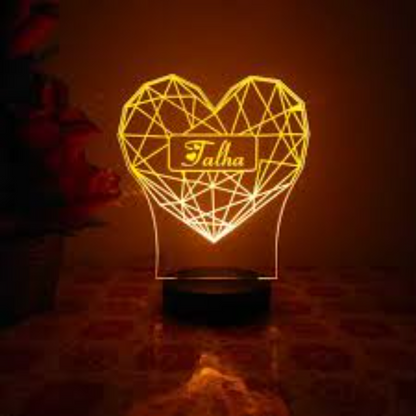 Heart Acrylic Lamp