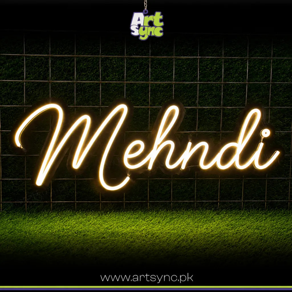 Mehndi Neon Sign