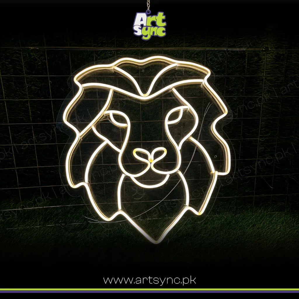 Mufasa Neon Sign