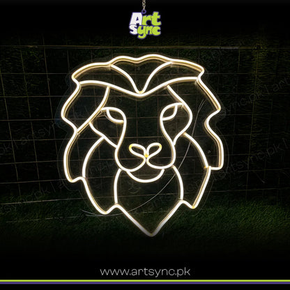 Mufasa Neon Sign