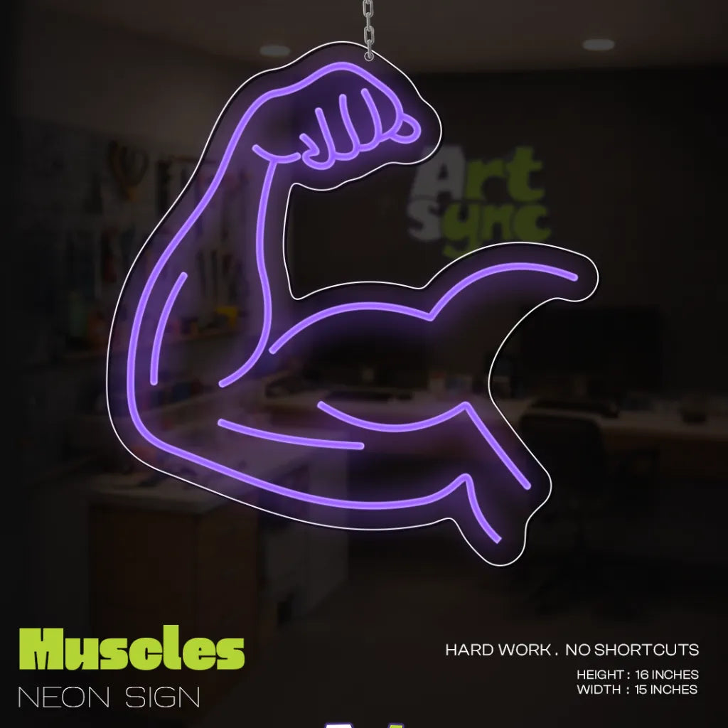 Muscles Neon Sign