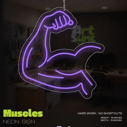 Muscles Neon Sign