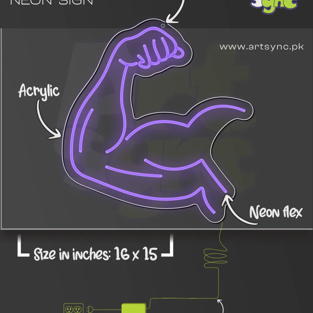 Muscles Neon Sign