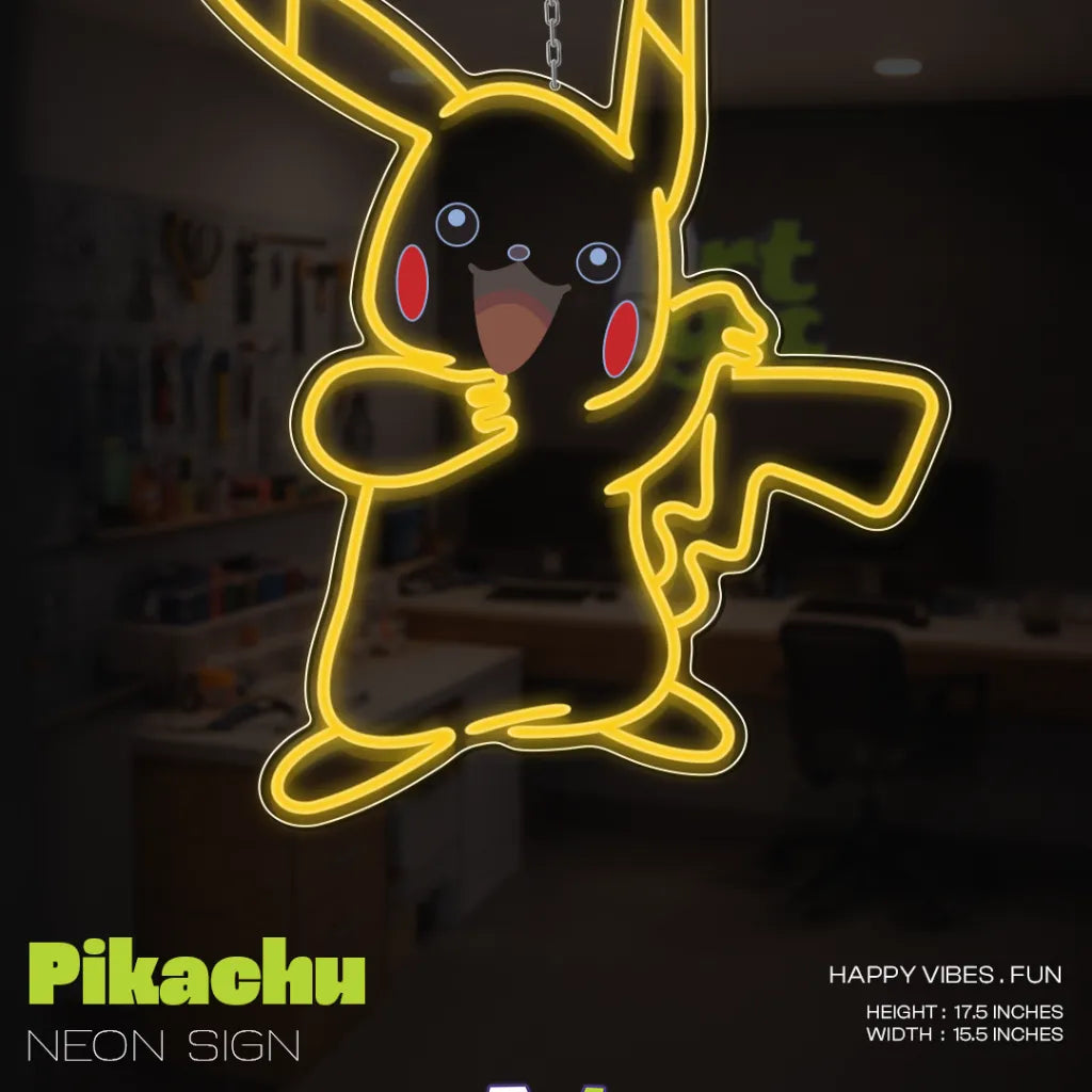 Pikachu Neon Sign by Artsync