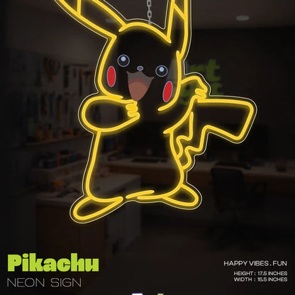 Pikachu Neon Sign by Artsync