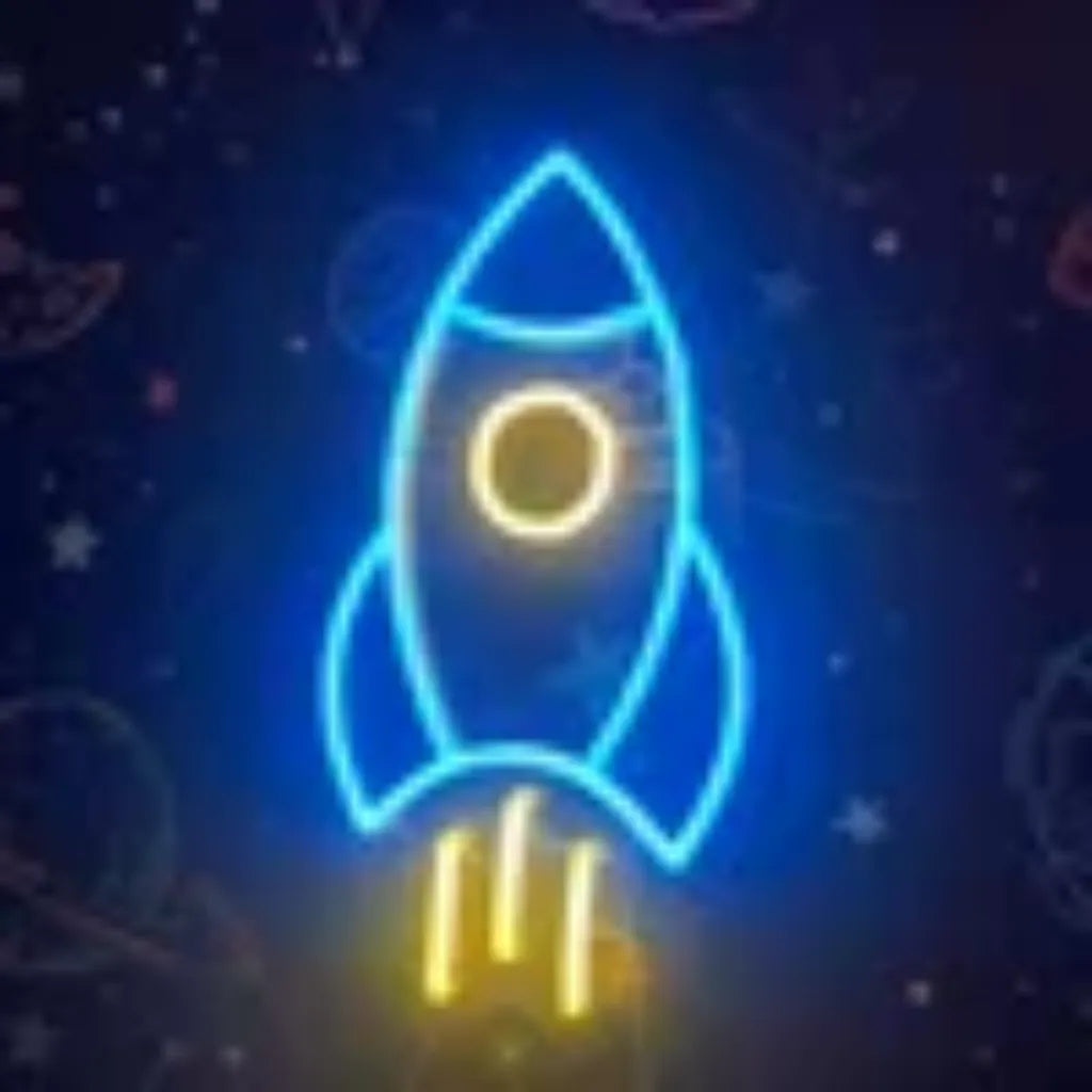 Rocket Neon Sign