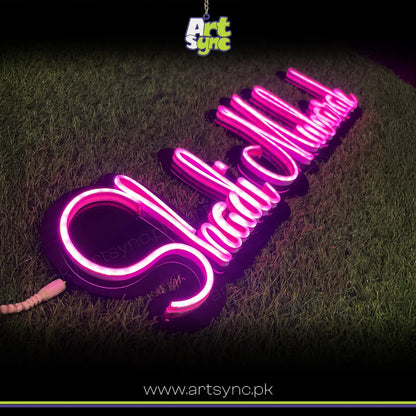 Shadi Mubarak Neon Sign