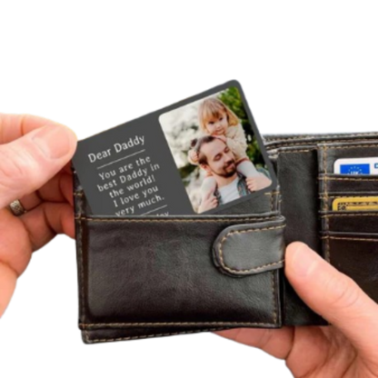 Special Message Wallet Card by Artsync - Personalized Engraved Gift for Him